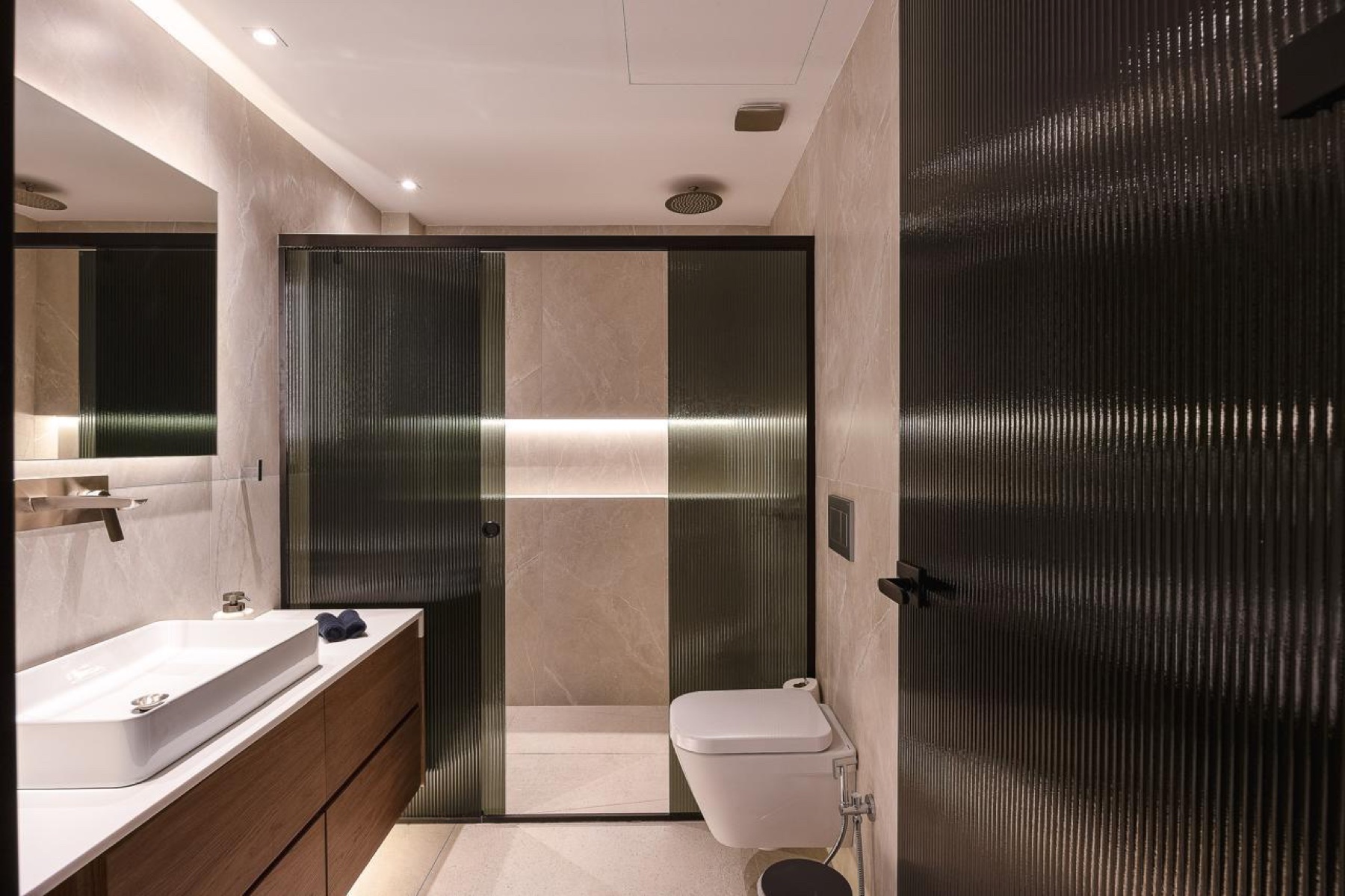 One of the ensuite bathrooms